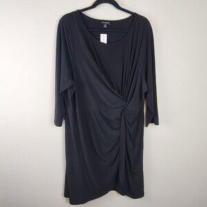 Lane Bryant size 22 / 24 black wrap dress new plus size